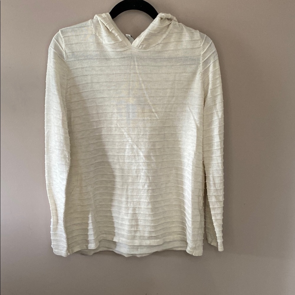 Women's Cream Hooded Sweatshirt